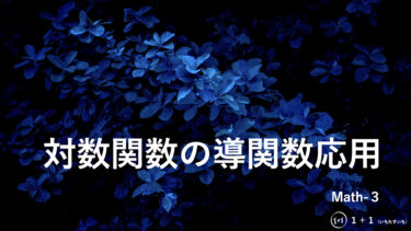 ６−７　対数関数の導関数応用